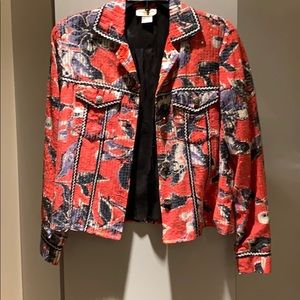 Sandy Starkman jacket covered with clear sequins.